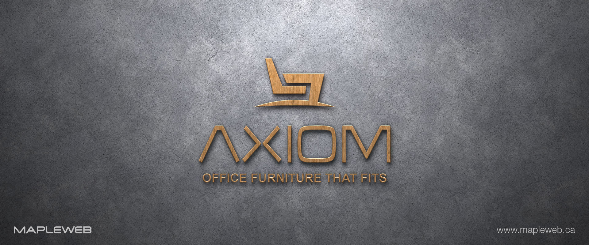 axiom-office furniture-brand-logo-design-by-mapleweb-vancouver-canada-wooden-texture-mock